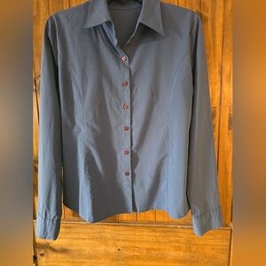 Blue Button-Up Shirt